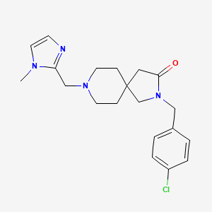 2-(4-chlorobenzyl)-8-[(1-methyl-1H-imidazol-2-yl)methyl]-2,8-diazaspiro[4.5]decan-3-one