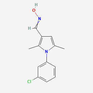 molecular formula C13H13ClN2O B5613055 1-(3-chlorophenyl)-2,5-dimethyl-1H-pyrrole-3-carbaldehyde oxime 