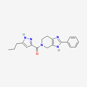 2-phenyl-5-[(3-propyl-1H-pyrazol-5-yl)carbonyl]-4,5,6,7-tetrahydro-1H-imidazo[4,5-c]pyridine