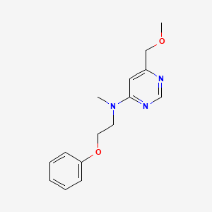 6-(methoxymethyl)-N-methyl-N-(2-phenoxyethyl)pyrimidin-4-amine