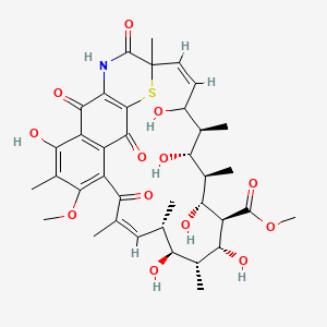 molecular formula C37H47NO13S B561313 Ansathiazin CAS No. 105645-37-2