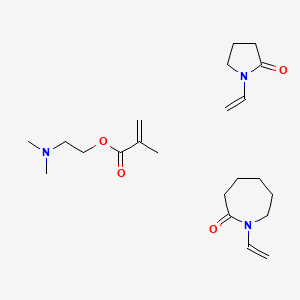 2-Propenoic acid, 2-methyl-, 2-(dimethylamino)ethyl ester, polymer with 1-ethenylhexahydro-2H-azepin-2-one and 1-ethenyl-2-pyrrolidinone