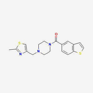 1-(1-benzothien-5-ylcarbonyl)-4-[(2-methyl-1,3-thiazol-4-yl)methyl]piperazine