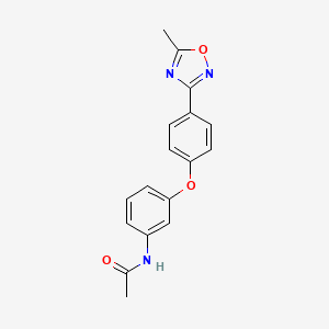 N-{3-[4-(5-methyl-1,2,4-oxadiazol-3-yl)phenoxy]phenyl}acetamide