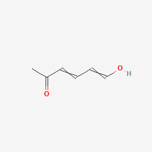 molecular formula C6H8O2 B561320 6-Hydroxyhexa-3,5-dien-2-one CAS No. 102605-98-1