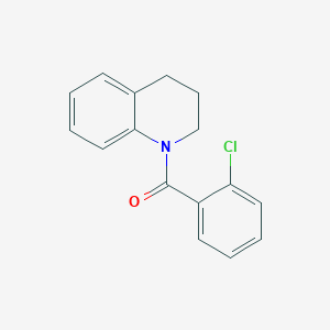 molecular formula C16H14ClNO B5613207 1-(2-chlorobenzoyl)-1,2,3,4-tetrahydroquinoline CAS No. 329058-15-3