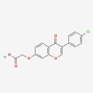 {[3-(4-chlorophenyl)-4-oxo-4H-chromen-7-yl]oxy}acetic acid