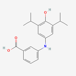 molecular formula C19H23NO3 B5613221 3-[4-Hydroxy-3,5-di(propan-2-yl)anilino]benzoic acid 