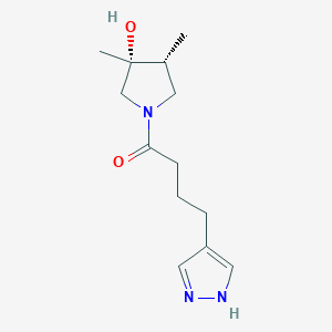 (3R*,4R*)-3,4-dimethyl-1-[4-(1H-pyrazol-4-yl)butanoyl]-3-pyrrolidinol