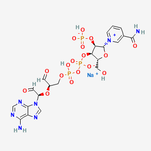 molecular formula C21H26N7Na3O17P3 B561324 Beta-NADP-Dialdehyde sodium salt CAS No. 102281-43-6
