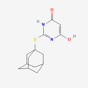 2-(1-adamantylthio)-6-hydroxy-4(1H)-pyrimidinone