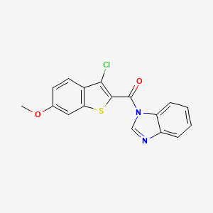 1-[(3-chloro-6-methoxy-1-benzothien-2-yl)carbonyl]-1H-benzimidazole