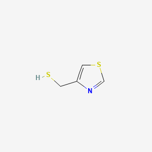 molecular formula C4H5NS2 B561333 4-Thiazolemethanethiol CAS No. 104256-57-7