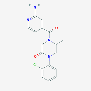 4-(2-aminoisonicotinoyl)-1-(2-chlorophenyl)-5-methyl-2-piperazinone