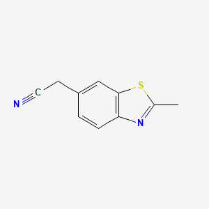 6-Benzothiazoleacetonitrile, 2-methyl-