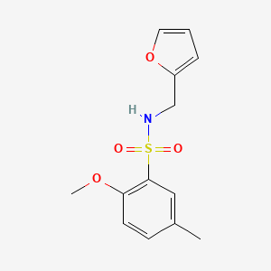 N-(2-furylmethyl)-2-methoxy-5-methylbenzenesulfonamide