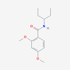 molecular formula C14H21NO3 B5613414 N-(1-ethylpropyl)-2,4-dimethoxybenzamide 