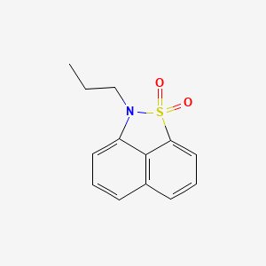 molecular formula C13H13NO2S B5613480 2-propyl-2H-naphtho[1,8-cd]isothiazole 1,1-dioxide 