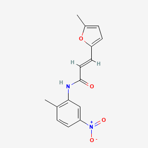 molecular formula C15H14N2O4 B5613484 3-(5-methyl-2-furyl)-N-(2-methyl-5-nitrophenyl)acrylamide 