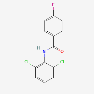 molecular formula C13H8Cl2FNO B5613497 N-(2,6-dichlorophenyl)-4-fluorobenzamide 