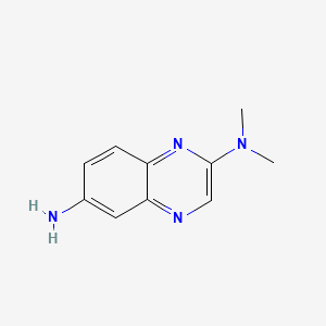 molecular formula C10H12N4 B561351 N2,N2-Dimethylquinoxaline-2,6-diamine CAS No. 105866-75-9