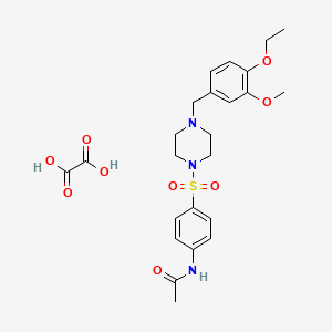 N-(4-{[4-(4-ethoxy-3-methoxybenzyl)-1-piperazinyl]sulfonyl}phenyl)acetamide oxalate