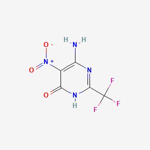 molecular formula C5H3F3N4O3 B561353 Gibberellin A4+7 (GA4:GA7=65:35) CAS No. 668-44-0