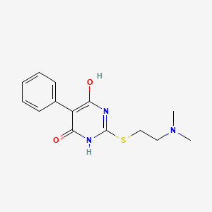 2-{[2-(dimethylamino)ethyl]thio}-6-hydroxy-5-phenyl-4(3H)-pyrimidinone