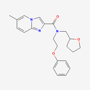 6-methyl-N-(2-phenoxyethyl)-N-(tetrahydro-2-furanylmethyl)imidazo[1,2-a]pyridine-2-carboxamide