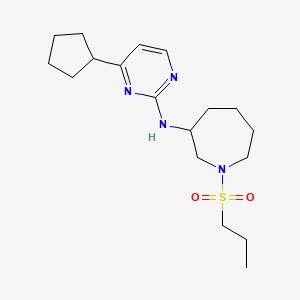 N-(4-cyclopentylpyrimidin-2-yl)-1-(propylsulfonyl)azepan-3-amine