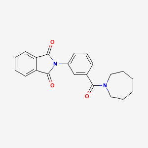 molecular formula C21H20N2O3 B5613551 2-[3-(1-azepanylcarbonyl)phenyl]-1H-isoindole-1,3(2H)-dione 