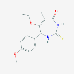 6-ethoxy-7-(4-methoxyphenyl)-5-methyl-2-thioxo-1,2,3,7-tetrahydro-4H-1,3-diazepin-4-one