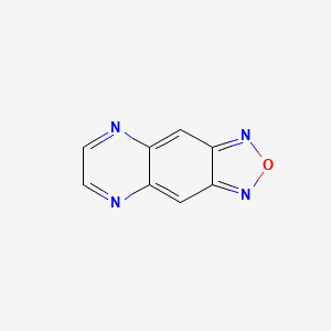 molecular formula C8H4N4O B561357 [1,2,5]Oxadiazolo[3,4-G]quinoxaline CAS No. 101917-77-5