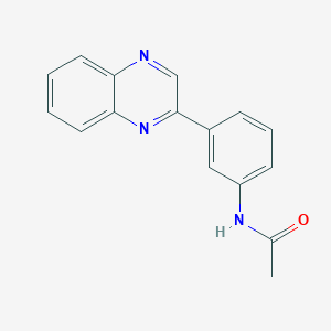 N-[3-(2-quinoxalinyl)phenyl]acetamide