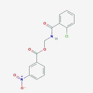 [(2-chlorobenzoyl)amino]methyl 3-nitrobenzoate