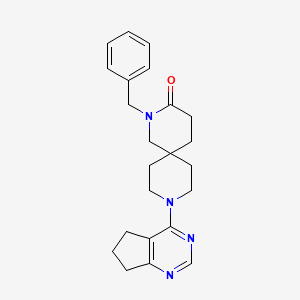 2-benzyl-9-(6,7-dihydro-5H-cyclopenta[d]pyrimidin-4-yl)-2,9-diazaspiro[5.5]undecan-3-one