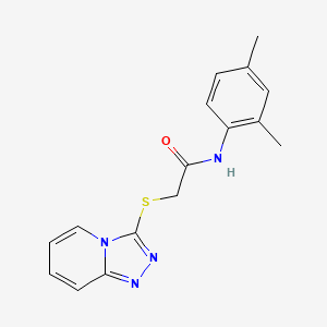 molecular formula C16H16N4OS B5613650 N-(2,4-dimethylphenyl)-2-([1,2,4]triazolo[4,3-a]pyridin-3-ylthio)acetamide 