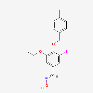 3-ethoxy-5-iodo-4-[(4-methylbenzyl)oxy]benzaldehyde oxime