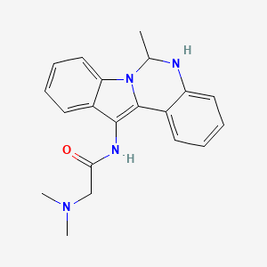 N~2~,N~2~-dimethyl-N~1~-(6-methyl-5,6-dihydroindolo[1,2-c]quinazolin-12-yl)glycinamide