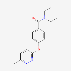 N,N-diethyl-4-[(6-methyl-3-pyridazinyl)oxy]benzamide