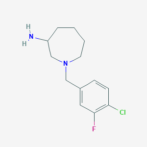 1-(4-chloro-3-fluorobenzyl)-3-azepanamine dihydrochloride