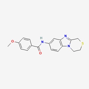 N-(3,4-dihydro-1H-[1,4]thiazino[4,3-a]benzimidazol-8-yl)-4-methoxybenzamide