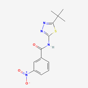 molecular formula C13H14N4O3S B5613753 N-(5-tert-butyl-1,3,4-thiadiazol-2-yl)-3-nitrobenzamide 