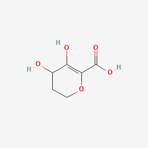 molecular formula C6H8O5 B561379 4,5-Dihydroxy-3,4-dihydro-2H-pyran-6-carboxylic acid CAS No. 100313-54-0