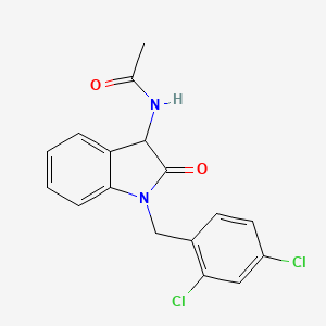N-[1-(2,4-dichlorobenzyl)-2-oxo-2,3-dihydro-1H-indol-3-yl]acetamide