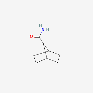 molecular formula C8H13NO B561384 Bicyclo[2.2.1]heptane-7-carboxamide CAS No. 100859-74-3