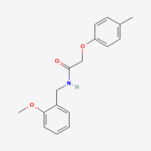 molecular formula C17H19NO3 B5613848 N-(2-methoxybenzyl)-2-(4-methylphenoxy)acetamide 