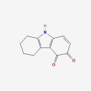 molecular formula C12H11NO2 B561391 6,7,8,9-tetrahydro-5H-carbazole-3,4-dione CAS No. 104338-13-8