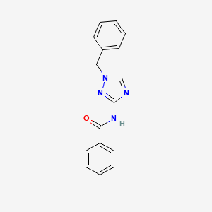 molecular formula C17H16N4O B5613941 N-(1-benzyl-1H-1,2,4-triazol-3-yl)-4-methylbenzamide 