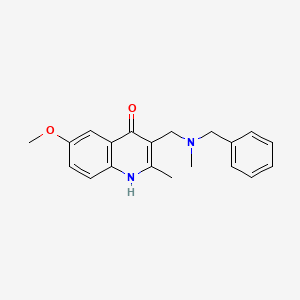 molecular formula C20H22N2O2 B5613989 3-{[benzyl(methyl)amino]methyl}-6-methoxy-2-methyl-4-quinolinol 
